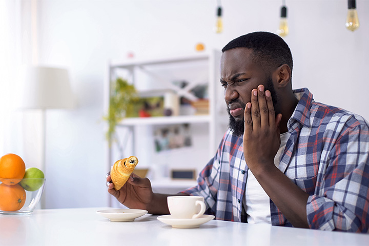 Man with a toothache.