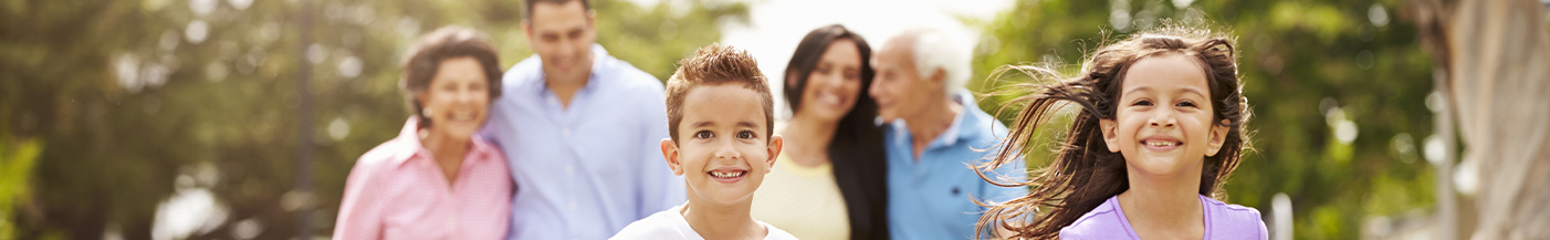 Smiling family