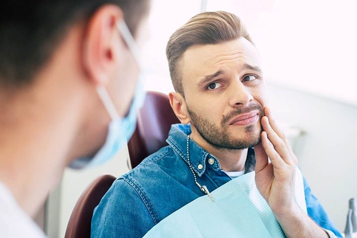 A man with a toothache near Old Towne